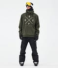 Dope Yeti Ski Jacket Men 2X-Up Olive Green, Image 2 of 7