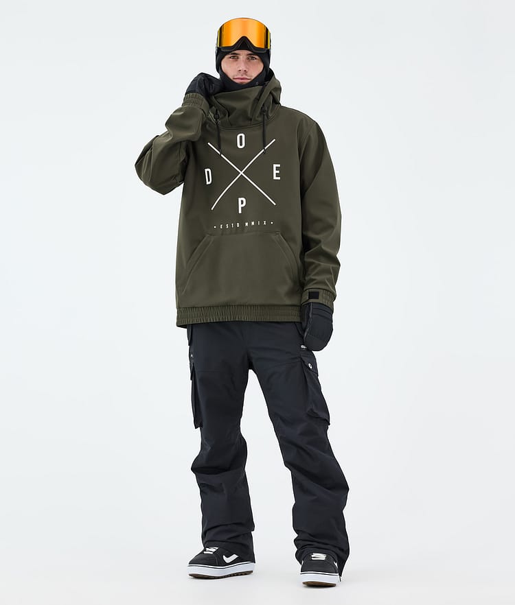 Dope Yeti Snowboard Jacket Men 2X-Up Olive Green, Image 2 of 7