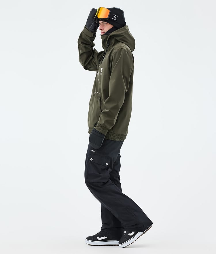 Dope Yeti Snowboard Jacket Men 2X-Up Olive Green, Image 3 of 7