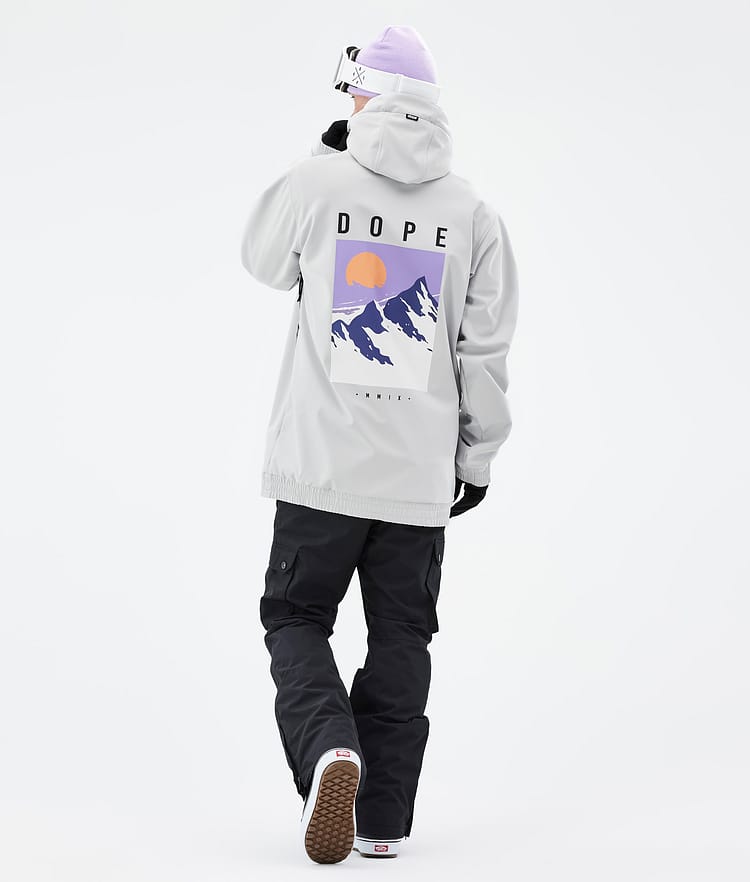 Dope Yeti 2022 Kurtka Snowboardowa Mężczyźni Peak Light Grey, Zdjęcie 4 z 8