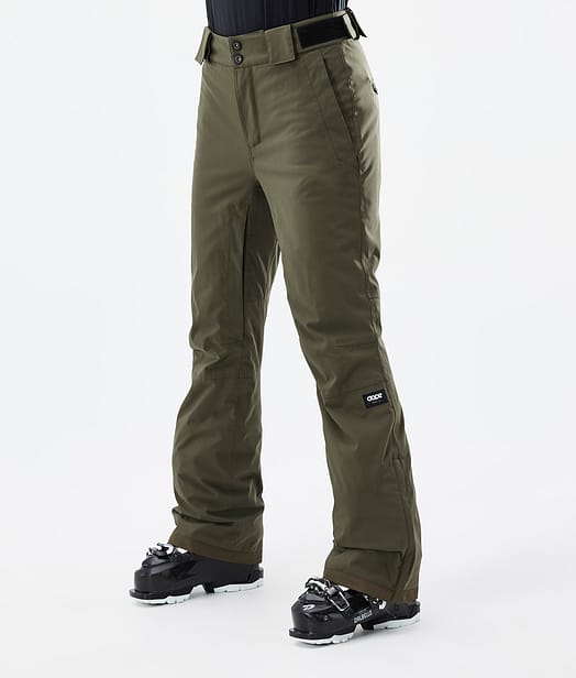 Dope Con W 22 Skibroek Dames Olive Green
