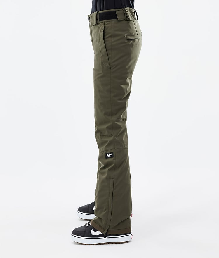 Dope Con W 22 Pantalon de Snowboard Femme Olive Green, Image 2 sur 5