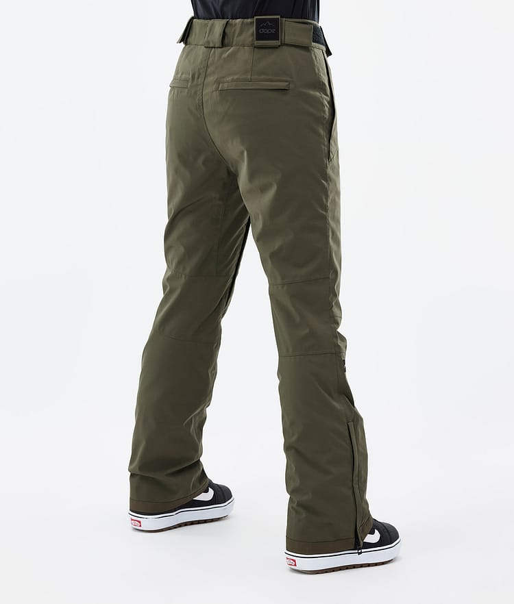 Dope Con W 22 Pantalon de Snowboard Femme Olive Green, Image 3 sur 5
