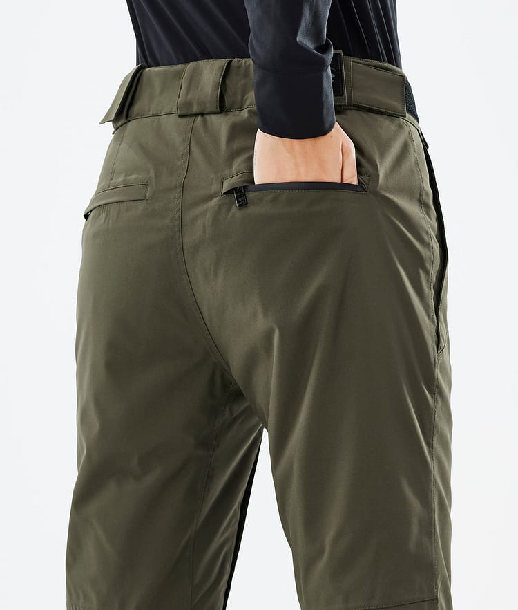 Dope Con W 22 Pantalon de Snowboard Femme Olive Green, Image 5 sur 5