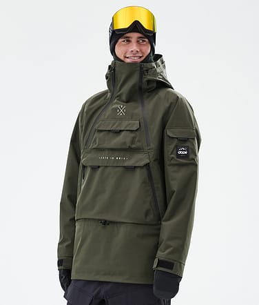 Dope Akin Giacca Snowboard Uomo Olive Green Renewed