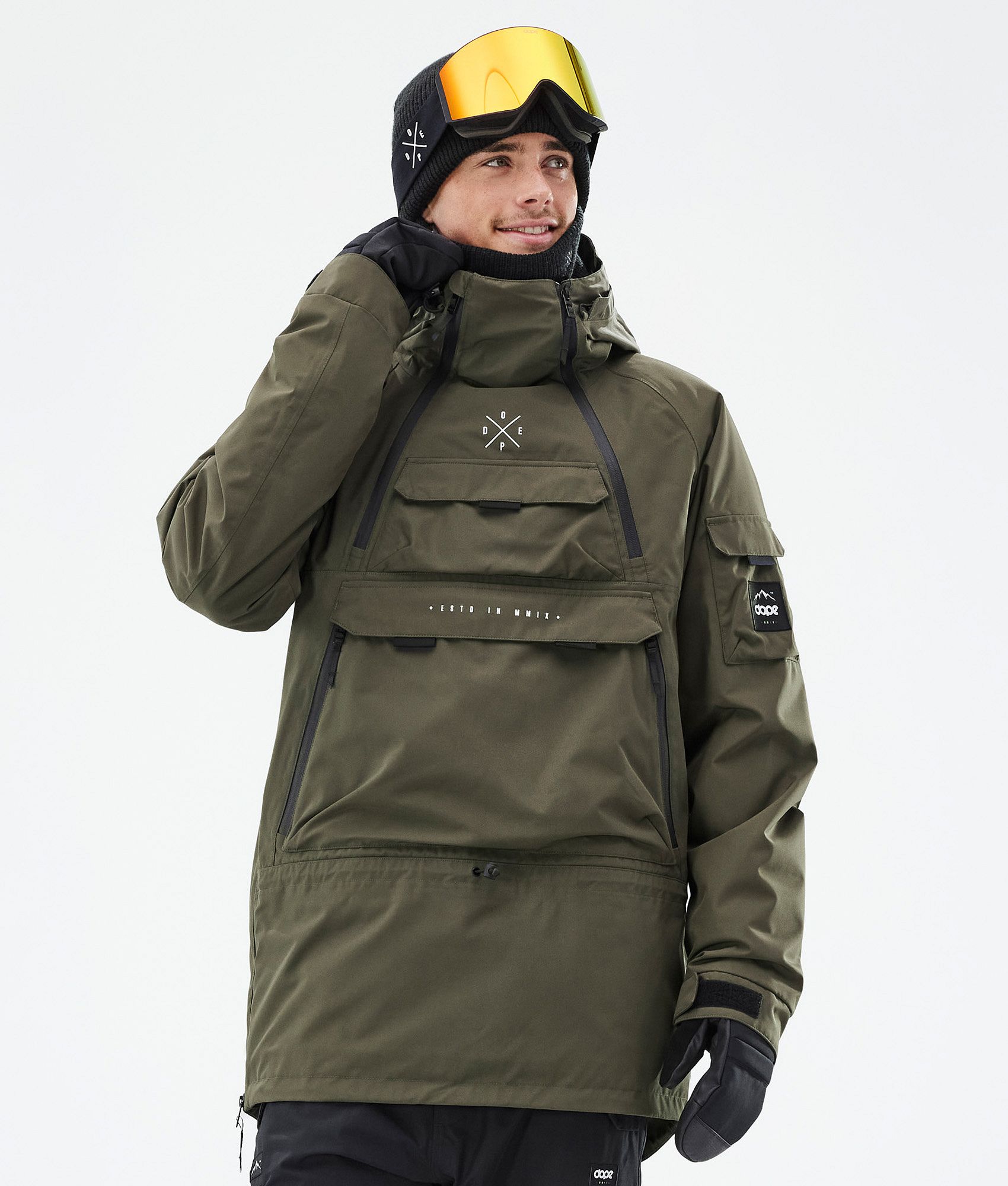 Dope Akin Ski Jacket Men Olive Green | Ridestore.com