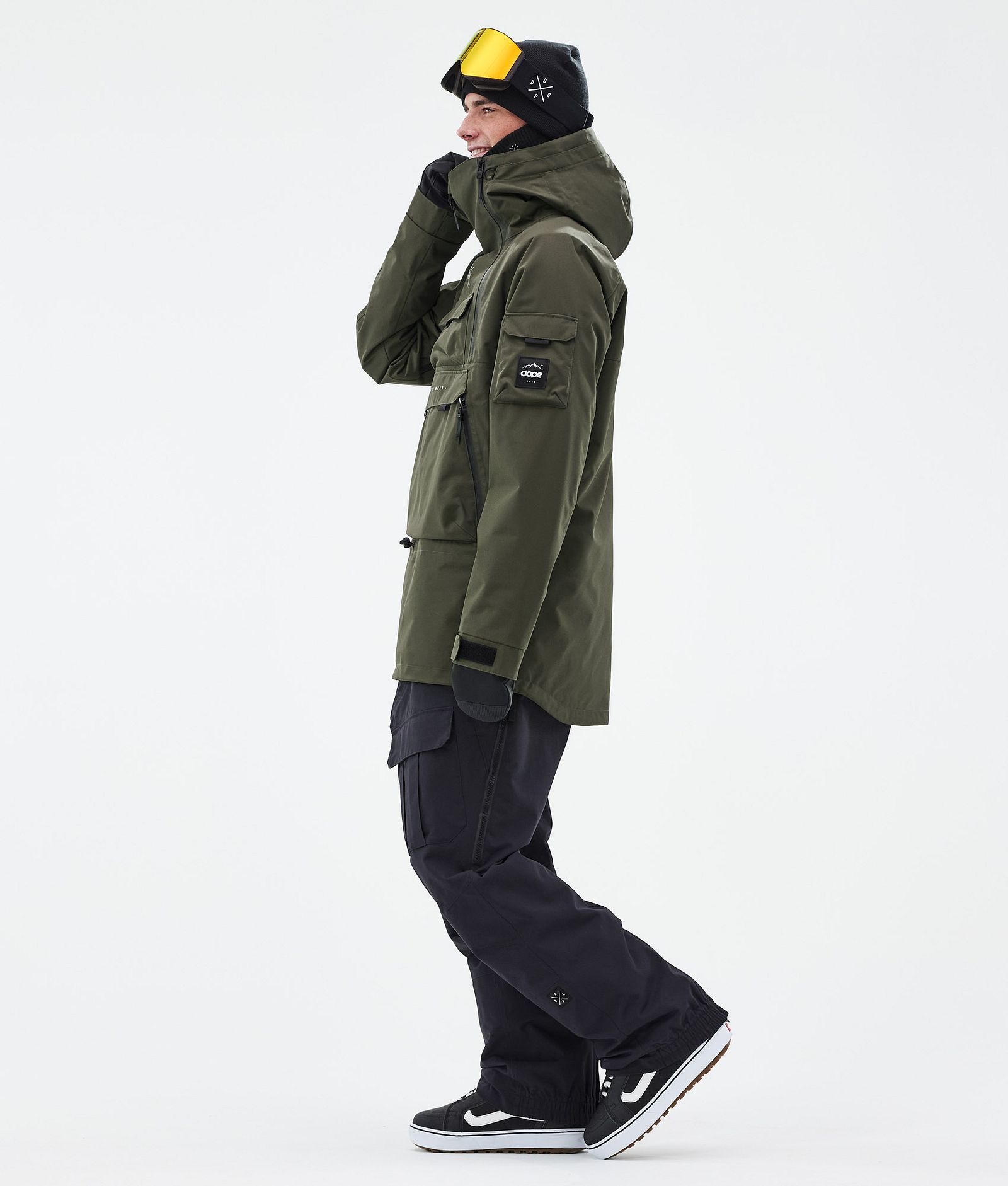 Dope Akin Snowboard Jacket Men Olive Green, Image 3 of 9