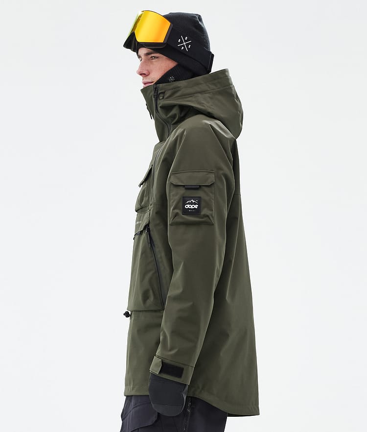 Dope Akin Snowboard Jacket Men Olive Green, Image 5 of 9