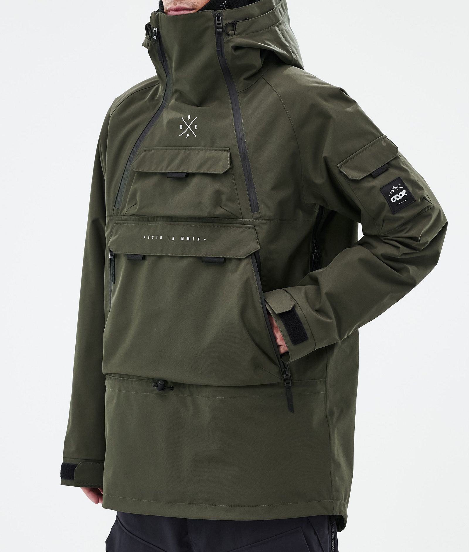 Dope Akin Ski Jacket Men Olive Green, Image 7 of 9