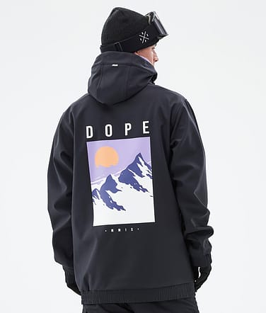 Dope Yeti 2022 Snowboard Jacket Men Peak Black