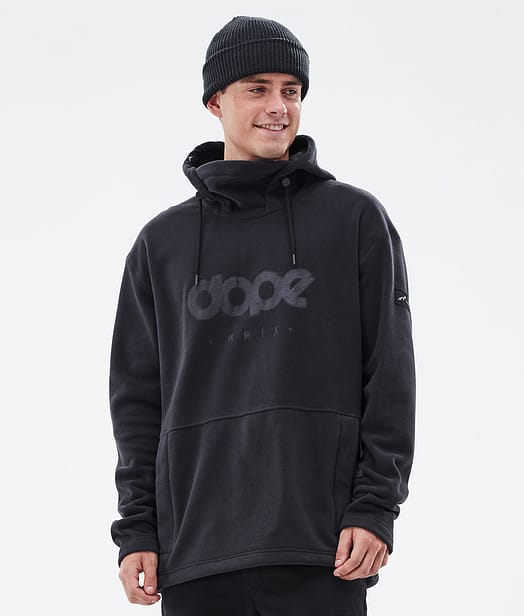 Dope Cozy II Pile con Cappuccio Uomo Black