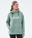 Dope Cozy II W Fleece-hoodie Dame Faded Green