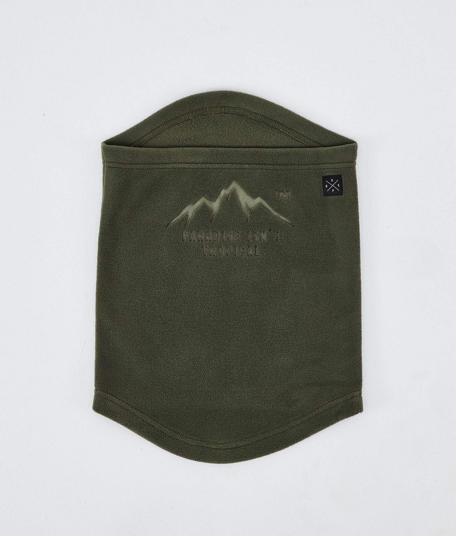 Dope Cozy Tube Facemask Olive Green, Image 1 of 4