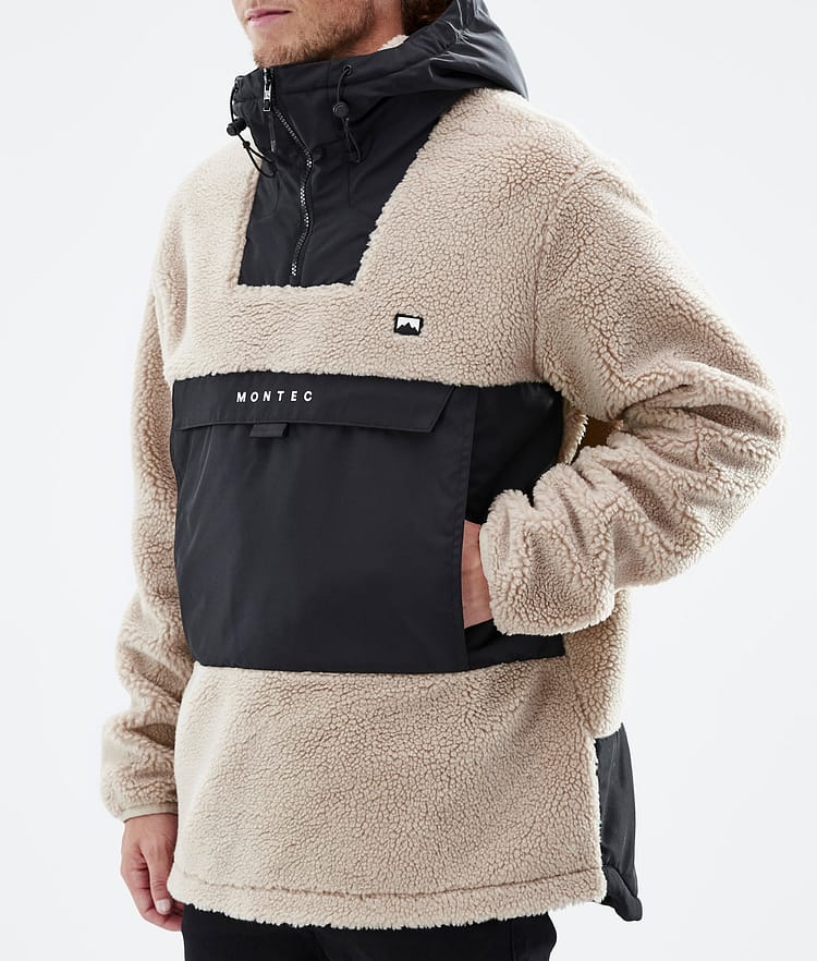 Montec Lima 22 Fleece Hoodie Heren Sand/Black, Afbeelding 8 van 10
