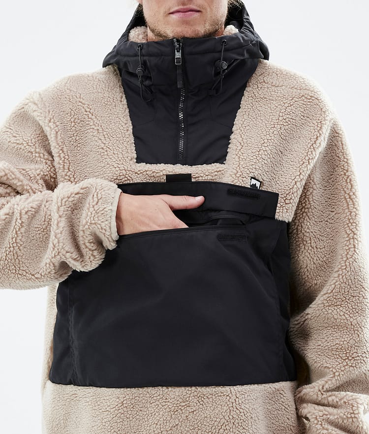 Montec Lima 22 Fleece Hoodie Heren Sand/Black, Afbeelding 9 van 10