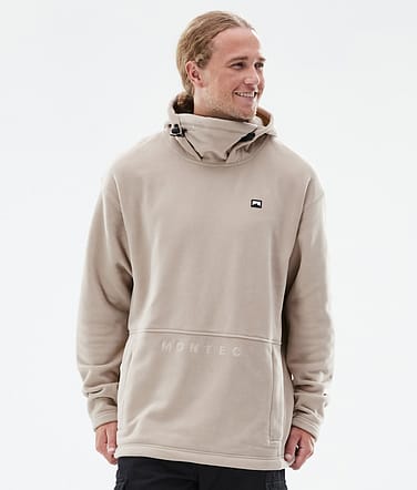 Montec Delta Fleece Hoodie Men Sand Renewed