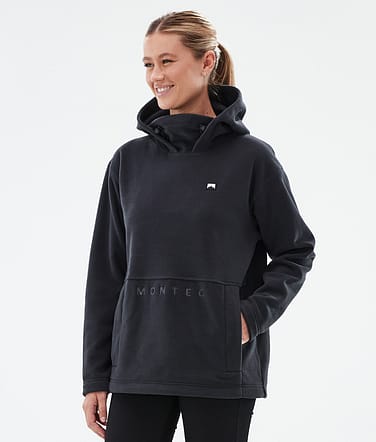 Montec Delta W Fleece-hoodie Dame Black