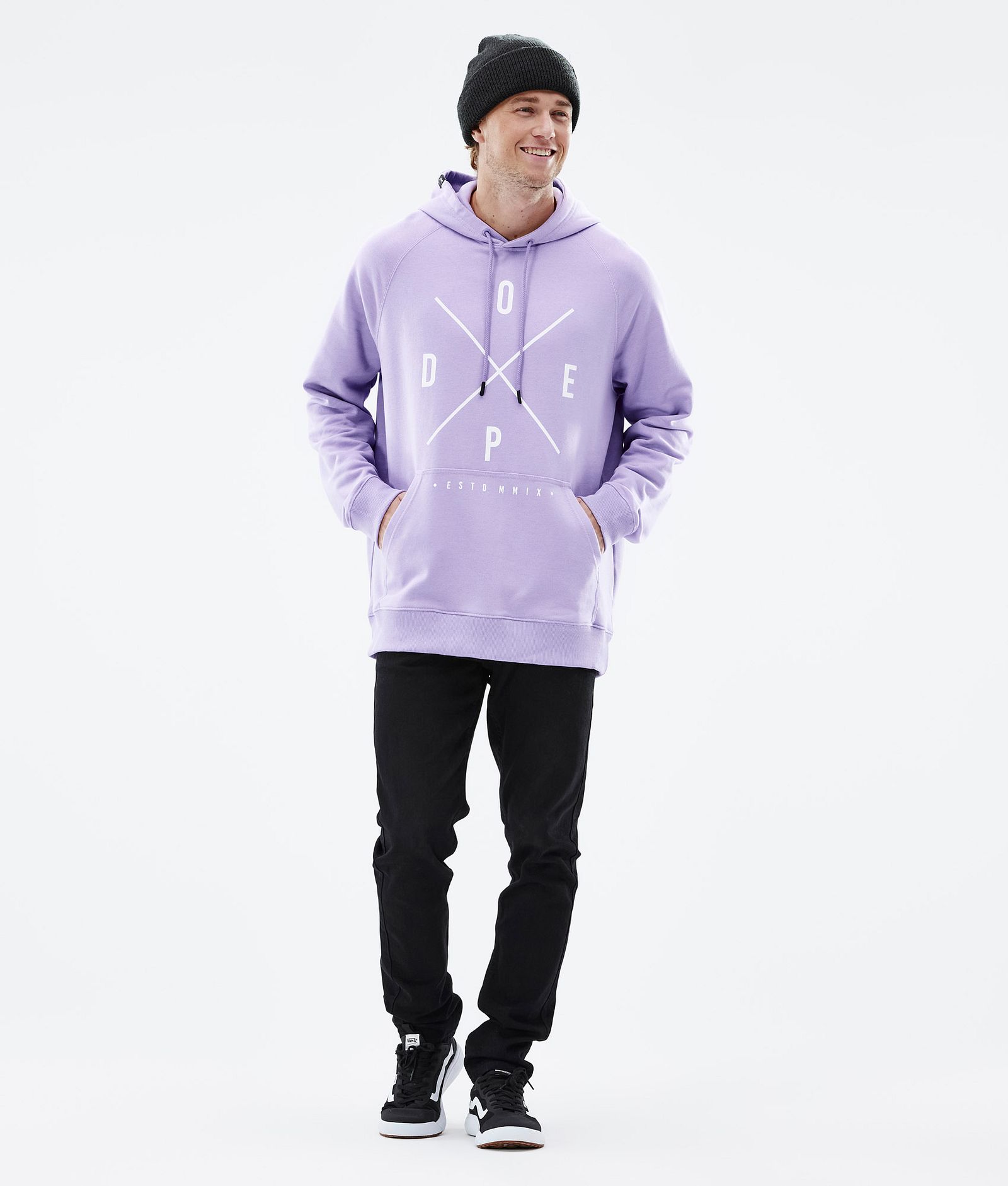 Dope Common 2022 Felpa con Cappuccio Uomo 2X-Up Faded Violet, Immagine 4 di 6