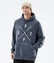 Dope Common 2022 Hoodie Men 2X-Up Metal Blue