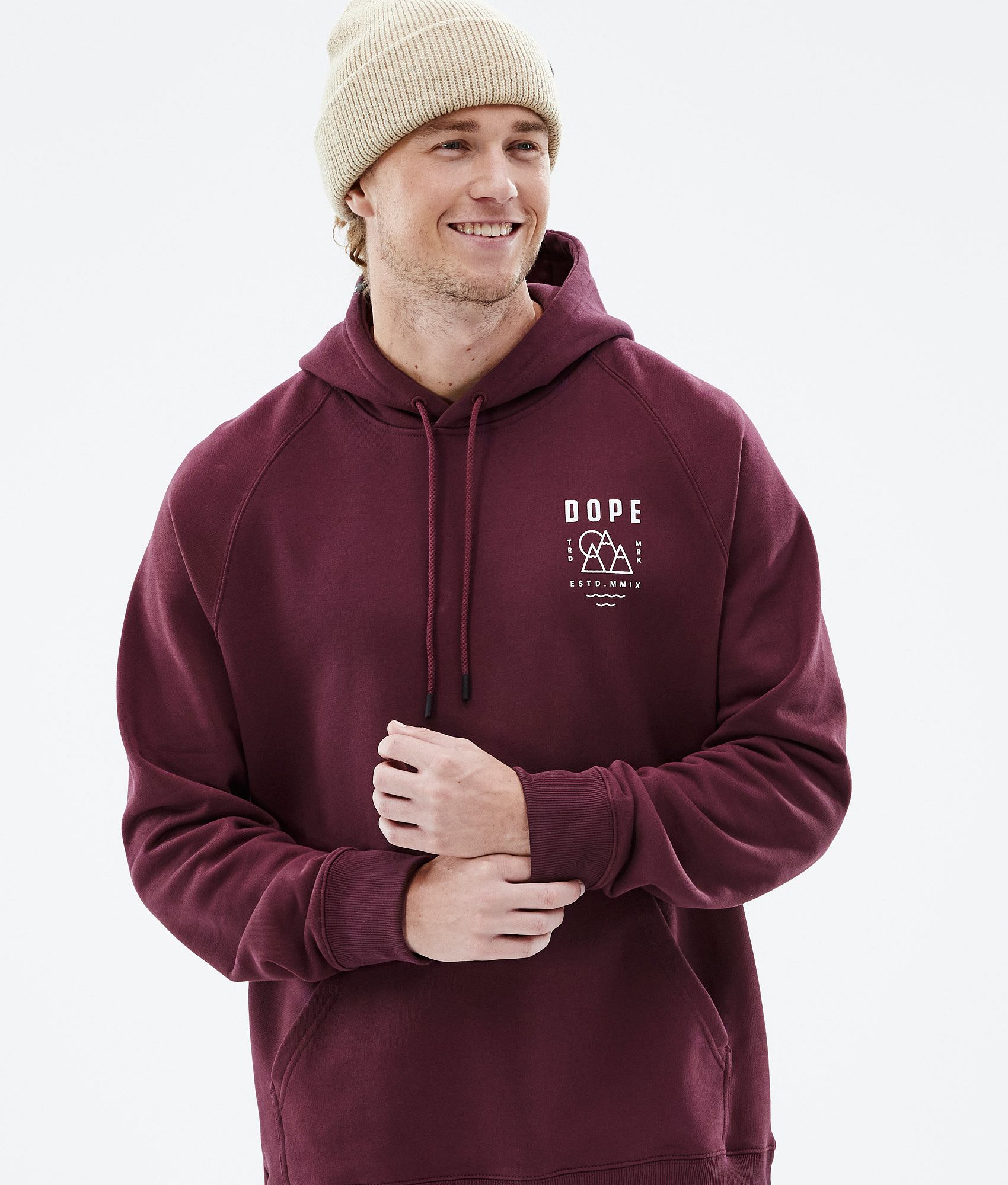 Dope Common 2022 Sweat a capuche Homme Burgundy