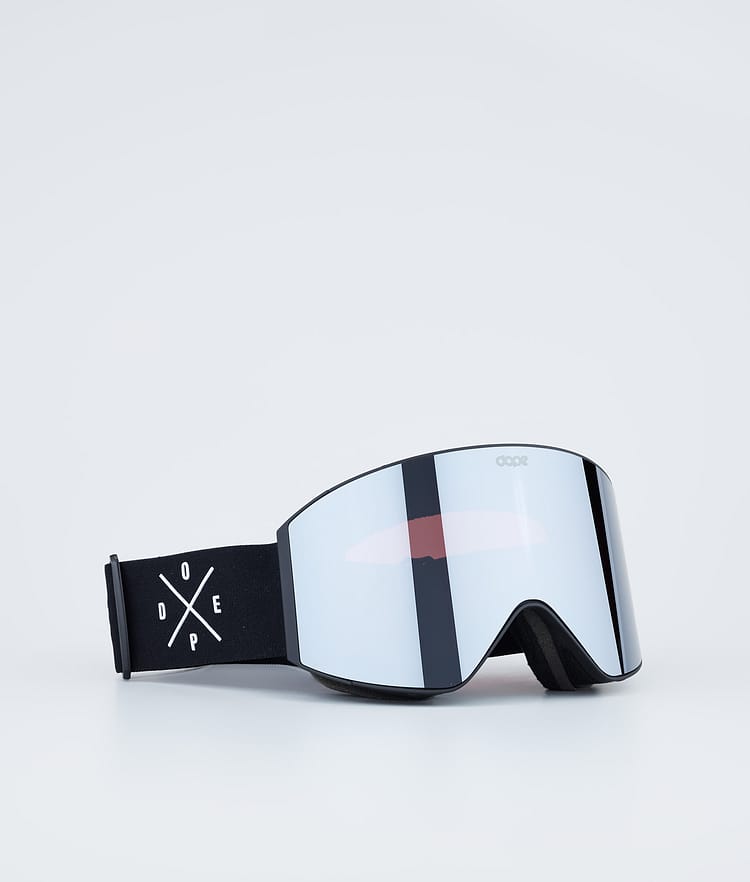 Dope Sight 2023 Skibriller Black W/Black Silver Mirror, Billede 1 af 6