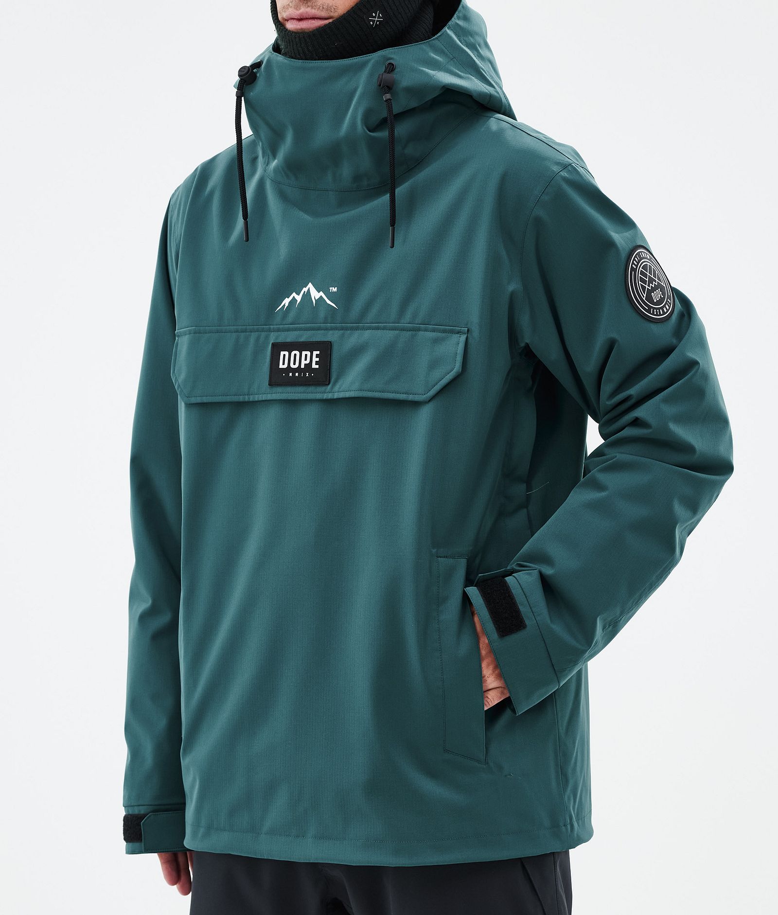 Dope Blizzard Ski Jacket Men Bottle Green, Image 7 of 8