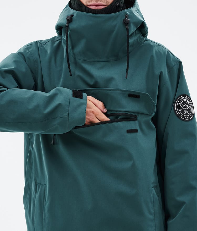 Dope Blizzard Ski Jacket Men Bottle Green, Image 8 of 8