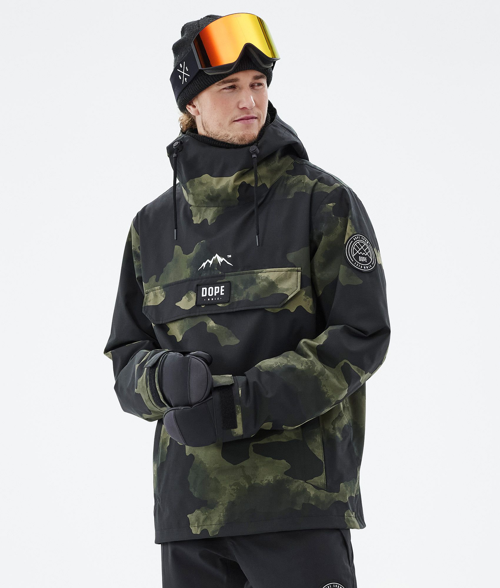 Snow camo cheap jacket mens