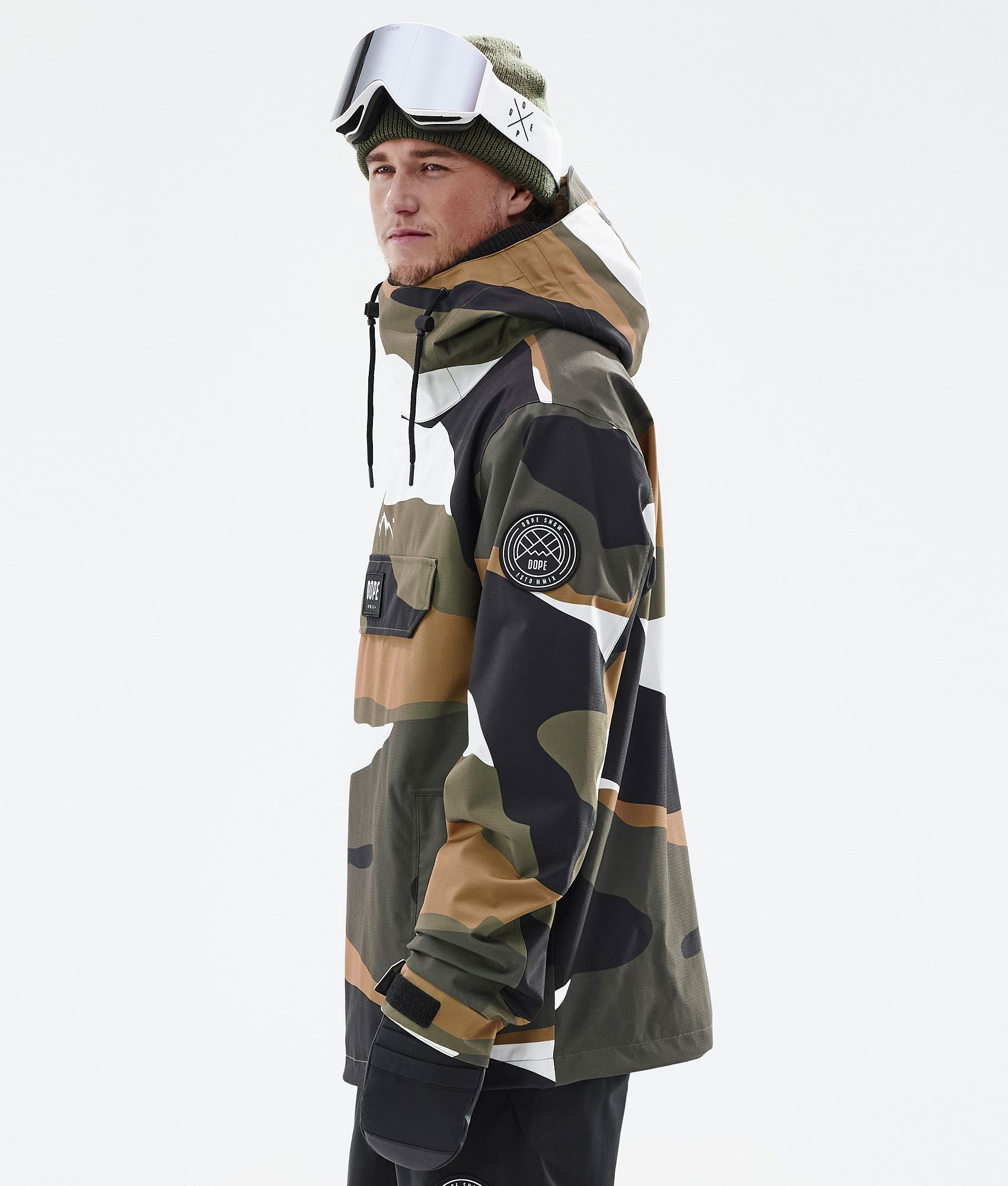 Mens camo snowboard jacket sale