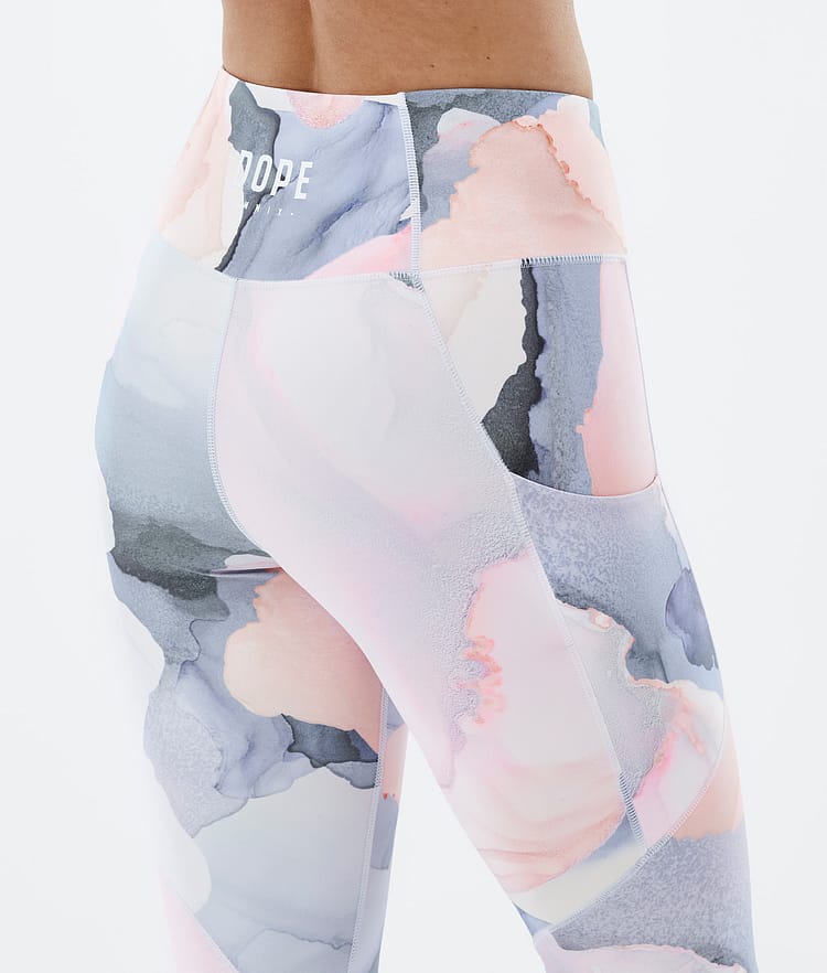 Dope Lofty Tech Leggings Dames Blot Peach, Afbeelding 7 van 8