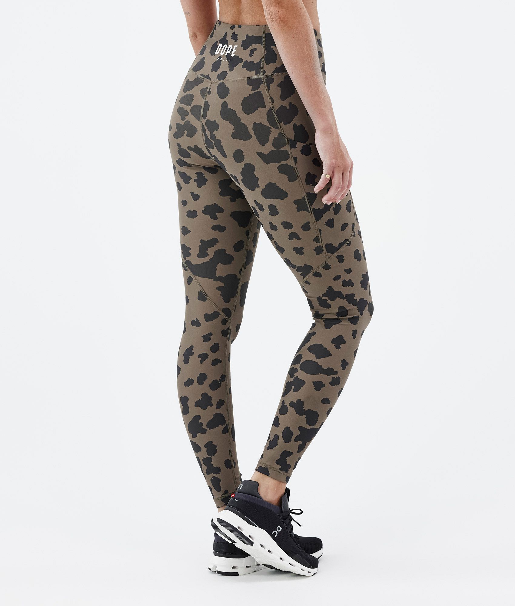 Alaïa Azzedine Alaia, black/white/neutral coloured leopard legging in size  38FR/S. - Unique Designer Pieces