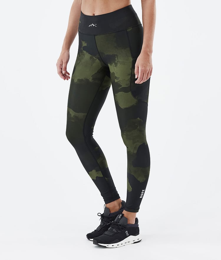 Dope Lofty Tech Leggings Mujer Green Camo, Imagen 1 de 8