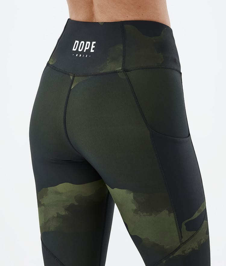 Dope Lofty Tech Leggings Mujer Green Camo, Imagen 7 de 8