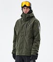 Dope Blizzard Full Zip Lyžařská Bunda Pánské Olive Green