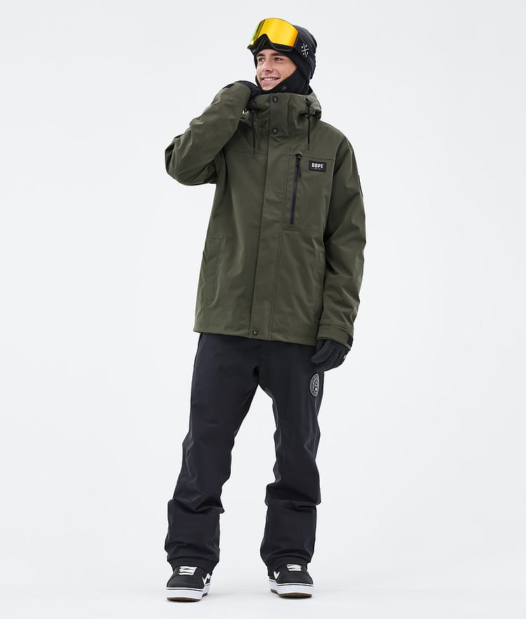 Dope Blizzard Full Zip Snowboard Jacket Men Olive Green, Image 2 of 9