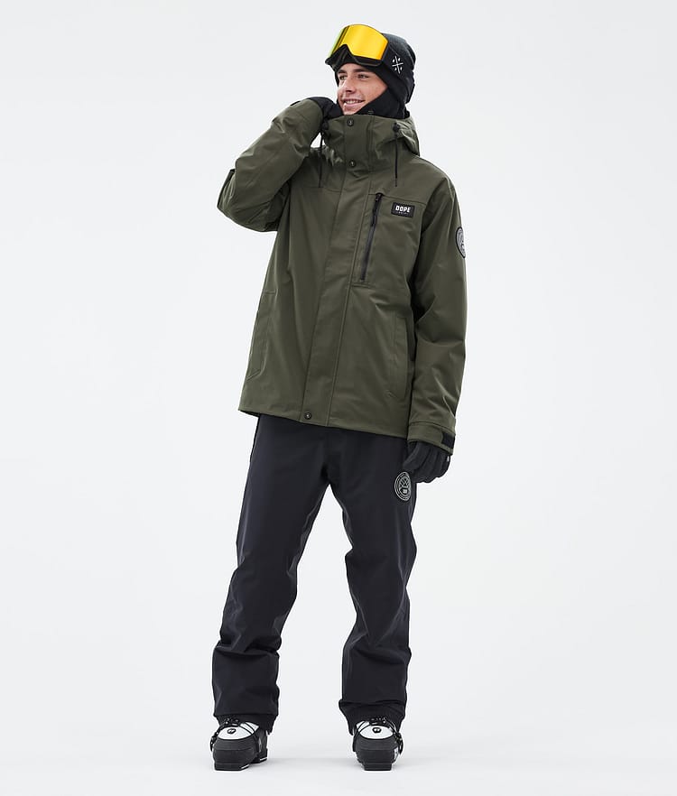 Dope Blizzard Full Zip Ski Jacket Men Olive Green, Image 2 of 9