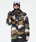 Dope Blizzard Full Zip Ski Jacket Men Shards Gold Green, Image 1 of 9