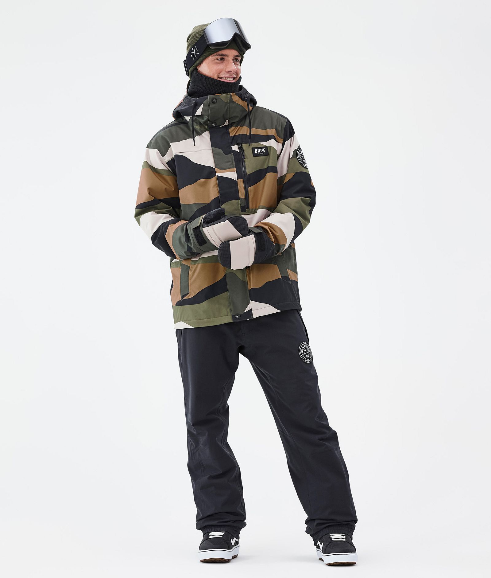 Dope Blizzard Full Zip Bunda na Snowboard Pánské Shards Gold Green, Obrázek 2 z 9