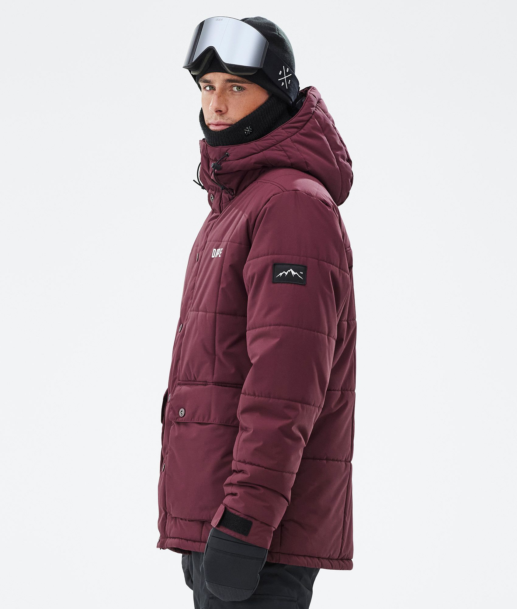 Maroon ski jacket men new arrivals