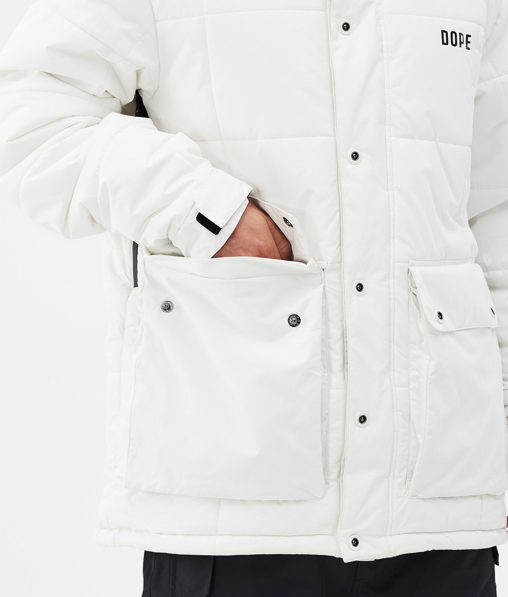 White puffer 2024 ski jacket