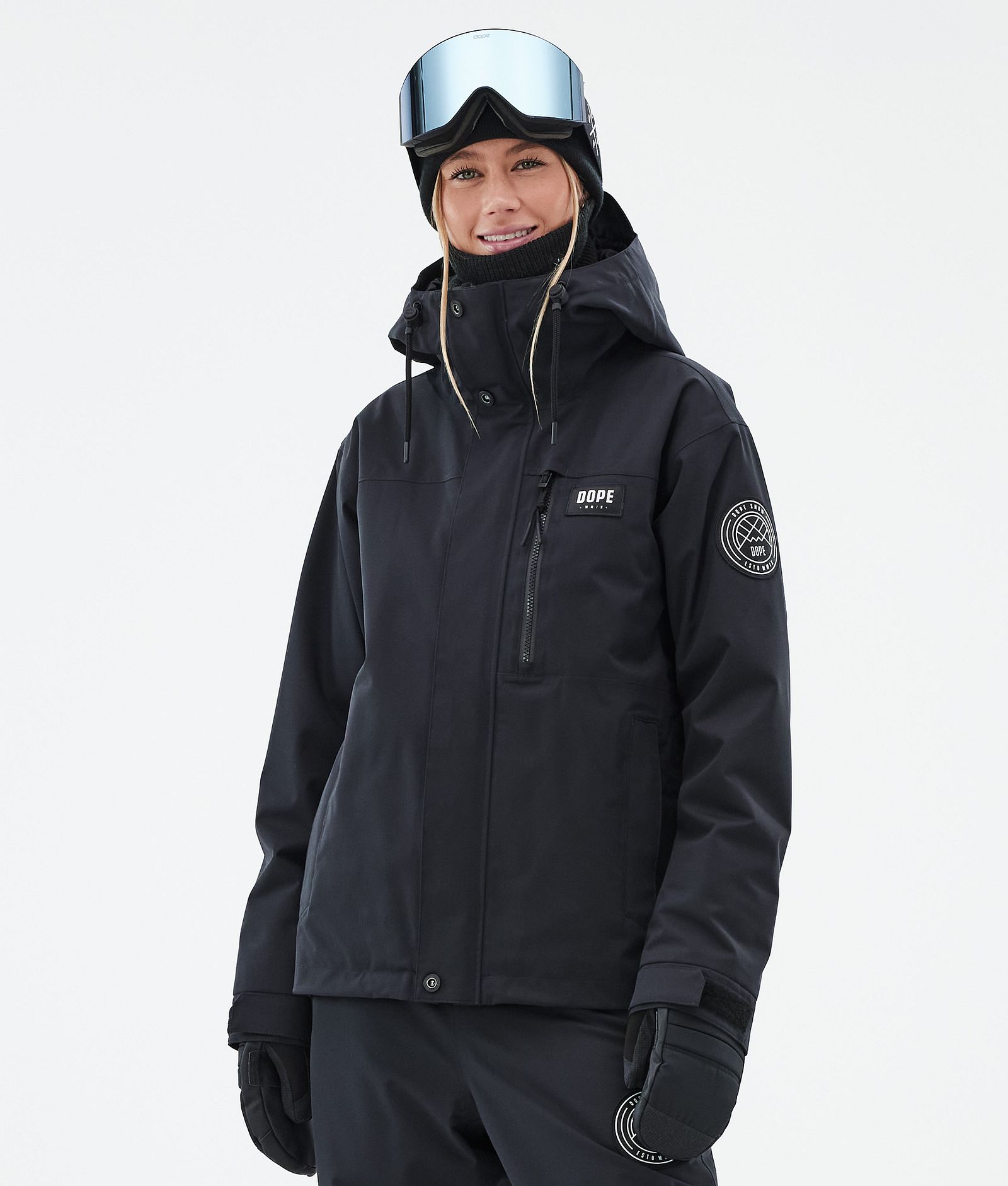 Dope Blizzard W Full Zip Giacca Snowboard Donna Black, Immagine 1 di 10