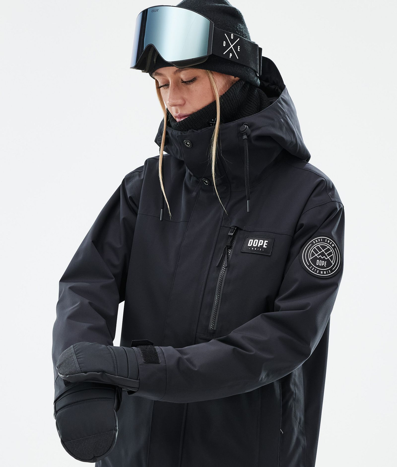 Dope Blizzard W Full Zip Giacca Snowboard Donna Black, Immagine 2 di 10