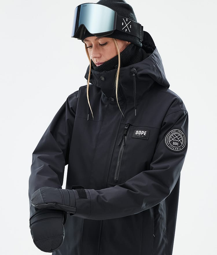 Dope Blizzard W Full Zip Lyžařská Bunda Dámské Black, Obrázek 2 z 10