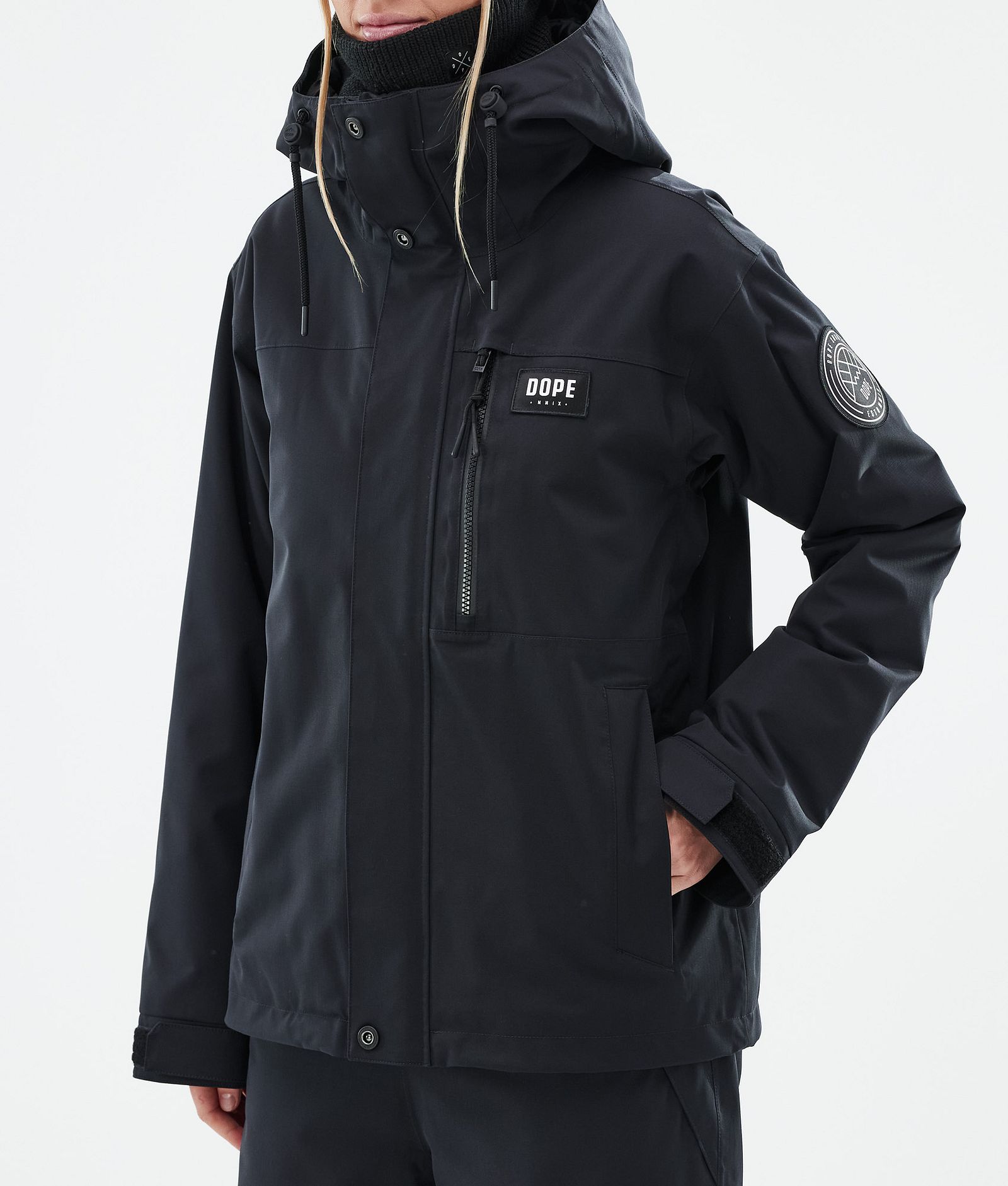 Dope Blizzard W Full Zip Snowboard Jacket Women Black, Image 8 of 10