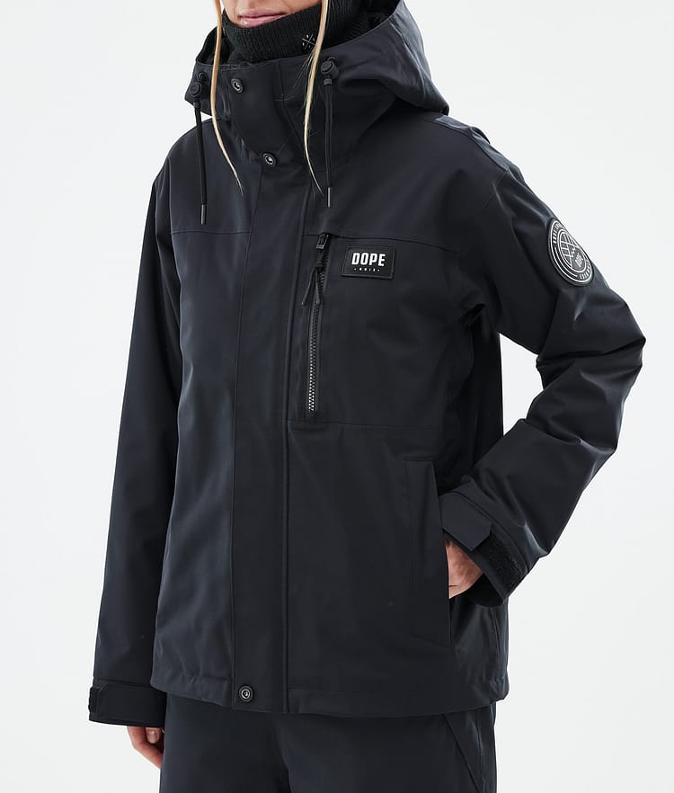 Dope Blizzard W Full Zip Lyžařská Bunda Dámské Black, Obrázek 8 z 10