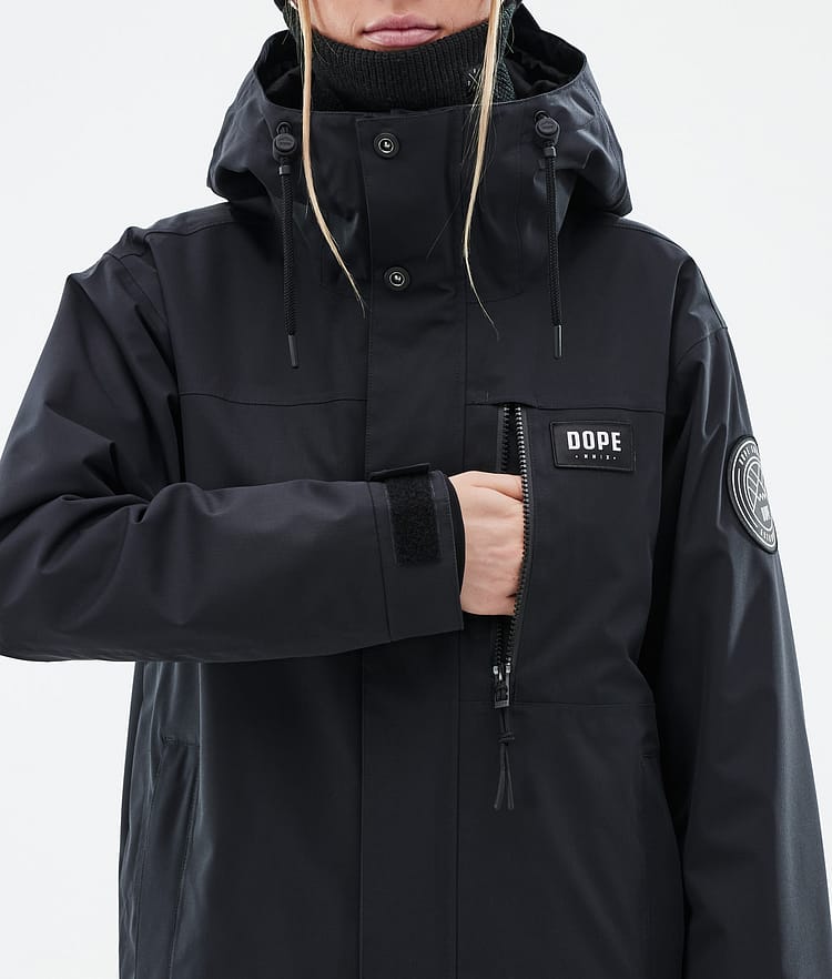 Dope Blizzard W Full Zip Lyžařská Bunda Dámské Black, Obrázek 9 z 10