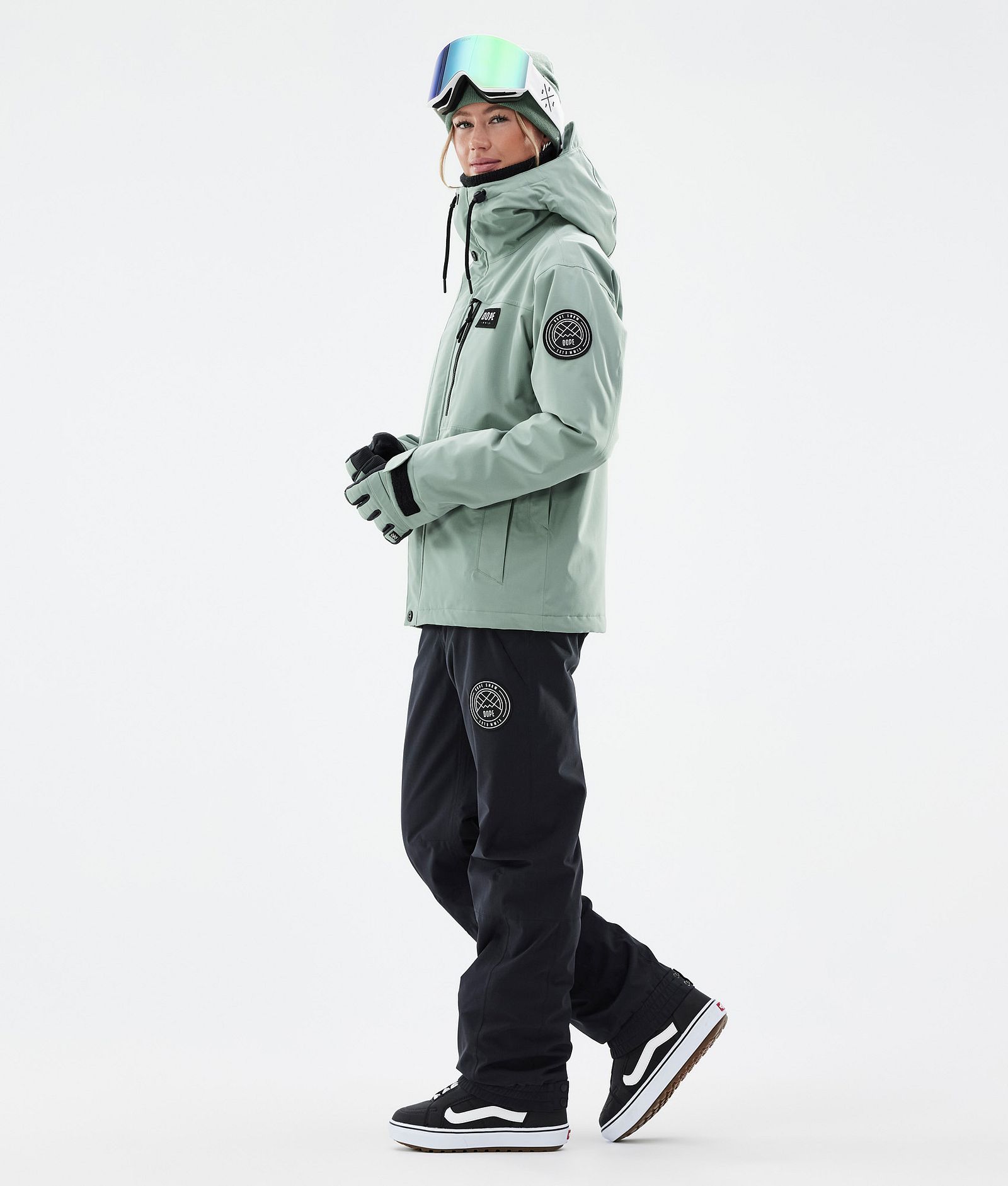 Dope Blizzard W Full Zip Snowboard Jacket Women Faded Green, Image 3 of 9