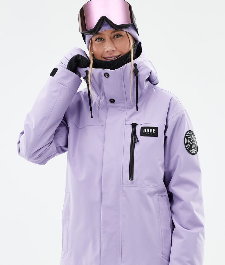 Dope Blizzard W Full Zip Kurtka Narciarska Kobiety Faded Violet, Zdjęcie 2 z 10