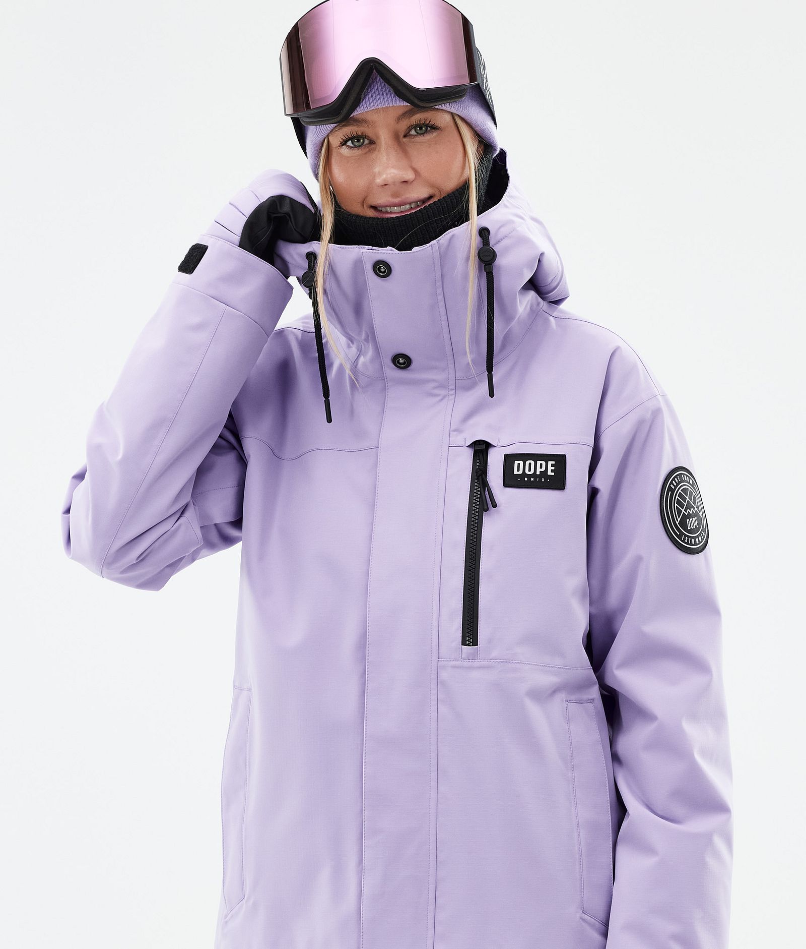 Dope Blizzard W Full Zip Kurtka Narciarska Kobiety Faded Violet, Zdjęcie 2 z 10