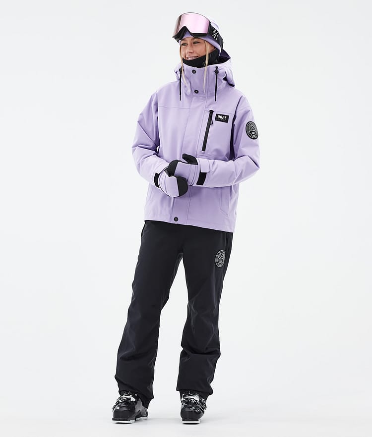 Dope Blizzard W Full Zip Kurtka Narciarska Kobiety Faded Violet, Zdjęcie 3 z 10